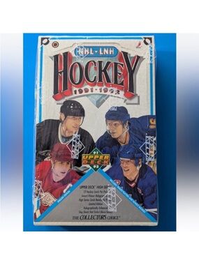 1991/92 Upper Deck High Series Factory Sealed 36 Packs Hockey Card Box
